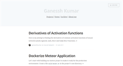 Desktop Screenshot of ganesshkumar.com