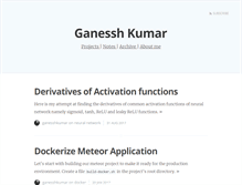 Tablet Screenshot of ganesshkumar.com